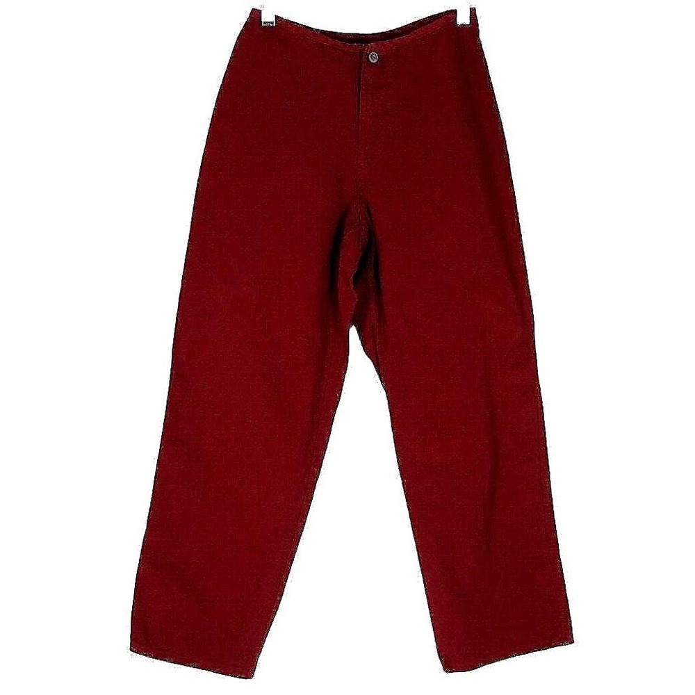 Gramicci Pants Women XS Burgundy Red Original Freedom USA Cotton‎ Straight Leg